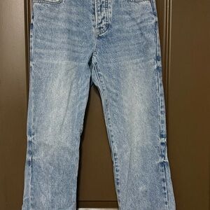Forever 21 Blue Straight Leg Jeans Timeless Style